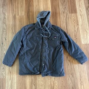 Dickies Charcoal Hooded Shirt Jacket